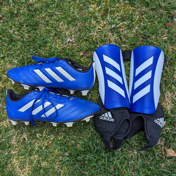 adidas Shoes Youth Adidas Soccer Cleats And Shin Guards Poshmark